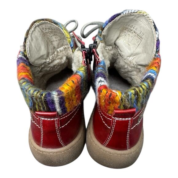 Josef Seibel Maren Women's 38 7.5-8 Bootie Leather Ankle Boot Red Warm Comfort - Picture 3 of 16